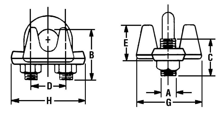 Image of Forged Wire Rope Clips, 1000-G - Campbell