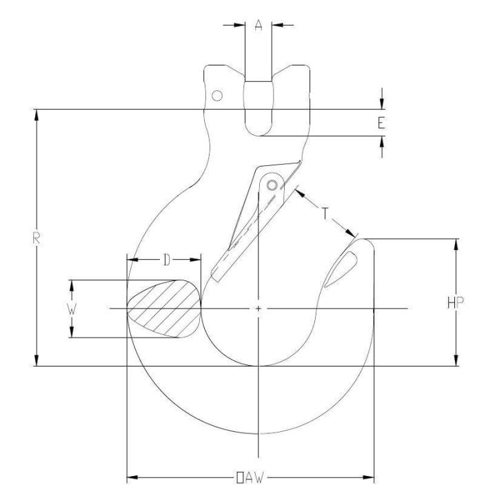 Image of Quik-Alloy Sling Hooks, Latched - Campbell