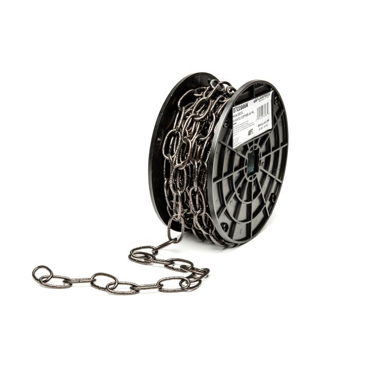 Campbell 0711077 Decorator CHAIN,197' #100 OBLONG,BLACK